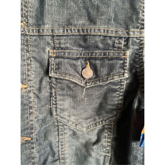 New Route 66 Womens Blue Denim Utility Basic Button Front Jacket Small - Picture 15 of 16